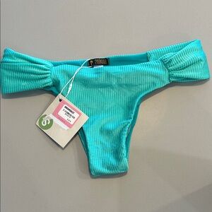 Paikini Brazilian Turquoise Bikini Bottom